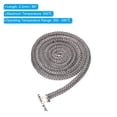 thumbnail image 2 of Unique Bargains 9/16'x 86' Wood Stove Gasket, 2Pcs Graphite Fiberglass Round Type High Temperature Resistance Seal Rope, Black, 2 of 6