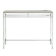 thumbnail image 6 of Weston Home Quaid Chrome Finish Counter Height Desk with Faux Marble Top and USB Charging Port, 6 of 12