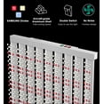 thumbnail image 4 of New LED Grow Light W xft Coverage Use Diodes Sunlike Full Spectrum Veg Bloom Switch Growing Lamps for Indoor Plants Seeding Flower Led Plant Light Fixture, 4 of 6