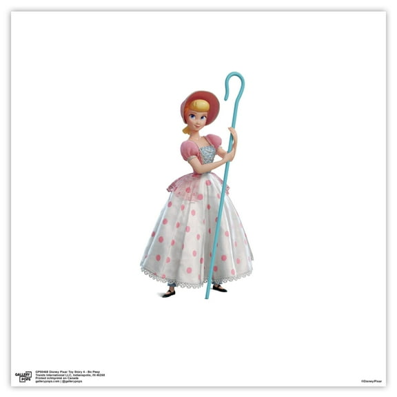 Gallery Pops Disney Pixar Toy Story 4 - Bo Peep Wall Art, Unframed Version, 12" x 12"