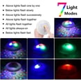 thumbnail image 3 of Floating Pool Led Tub Lights Underwater Lamp for Bath Disco Pond Swimming Pool Child Bath Toys, 7 Modes Assorted Color - Battery Operated, 3 of 8
