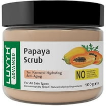 Luvyh Papaya Face Scrub Brightening & Revitalizing Face Scrub For All Skin Types, (100g)