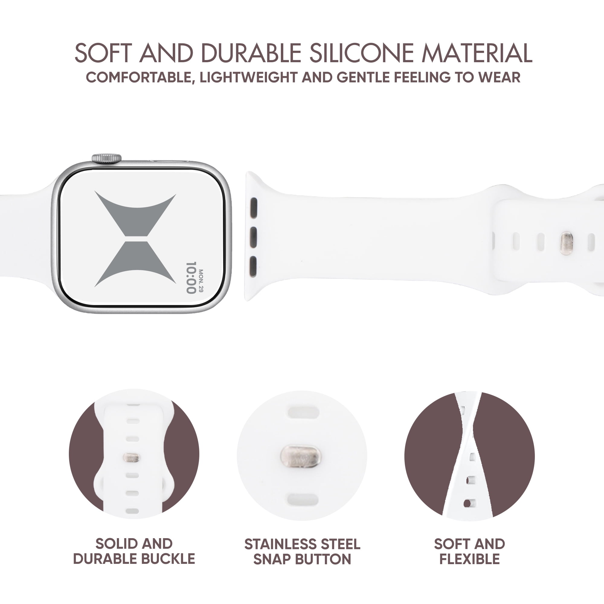 Xtreme Smart Watch Soft Silicone Band 6 Pack – Small Size Xtreme Smart Watch Soft Silicone Band 6 Pack – Small Size
