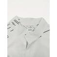 thumbnail image 3 of Mens Long Sleeve Shirt Button Down Blouses Loose fit Vintage Shirts Banded Collar Tops White A XL, 3 of 6