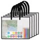 thumbnail image 1 of Bolsas para Portafolios Arte 19 X 25, Carpeta Transparente para Portafolios Obras Arte, Bolsas Almacenamiento Carteles A Prueba Agua + Asa para Tablero Dibujo, 5 Piezas, 1 of 5