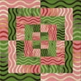 thumbnail image 1 of Ahgly Tapis d'Intérieur Lavable en Machine Carré Transitionnel Rouge Châtaigne, 7 Pieds Carré, 1 of 7