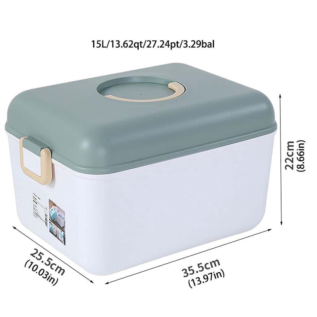 First aid box organizer Medical Box First Aid Box Plastic Container Box Portable Storage Box Family First Aid Kit Medicine Box
