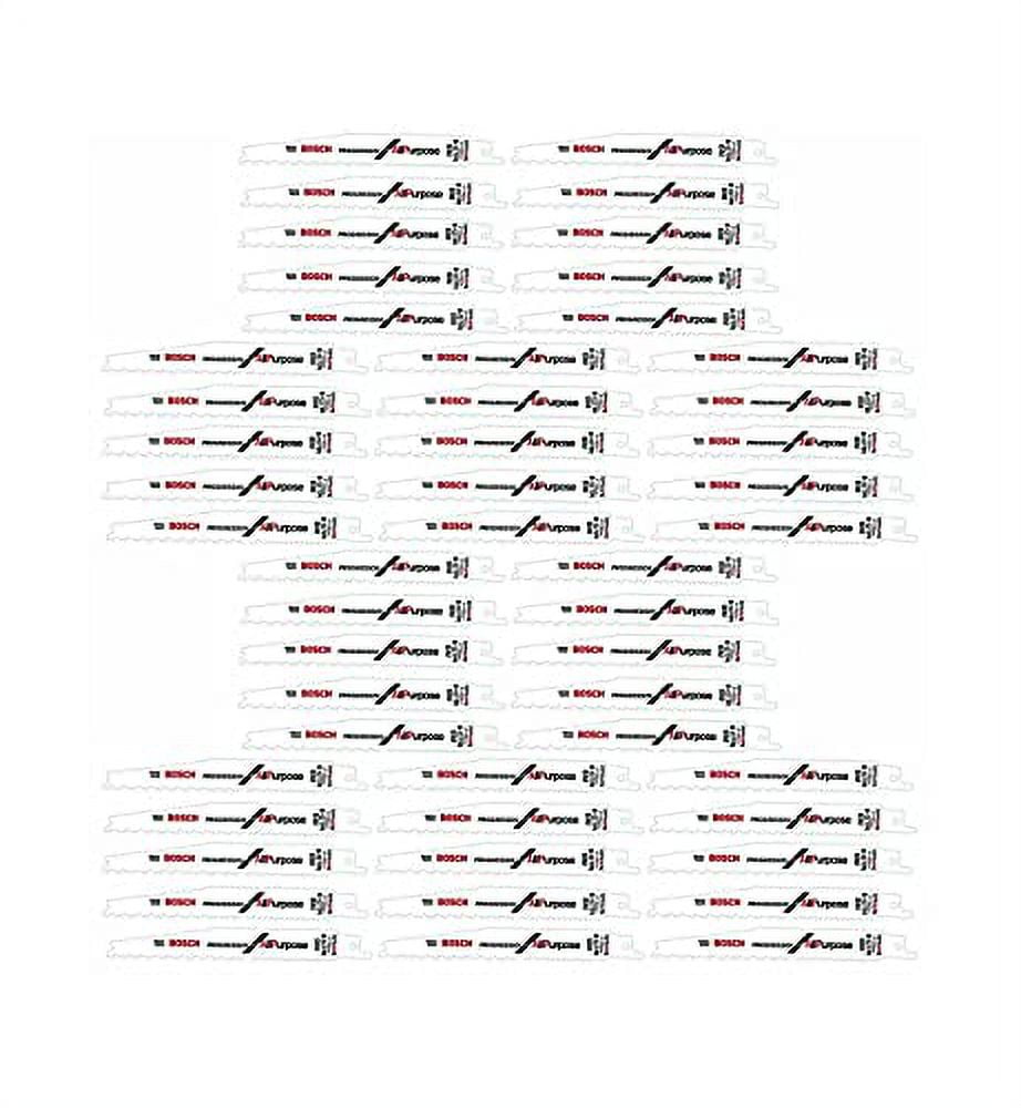 Bosch RPRAP6 (50 Pack) 6-Inch 6/12 TPI Wood Cutting Reciprocating Saw Blades # RPRAP6B-50PK
