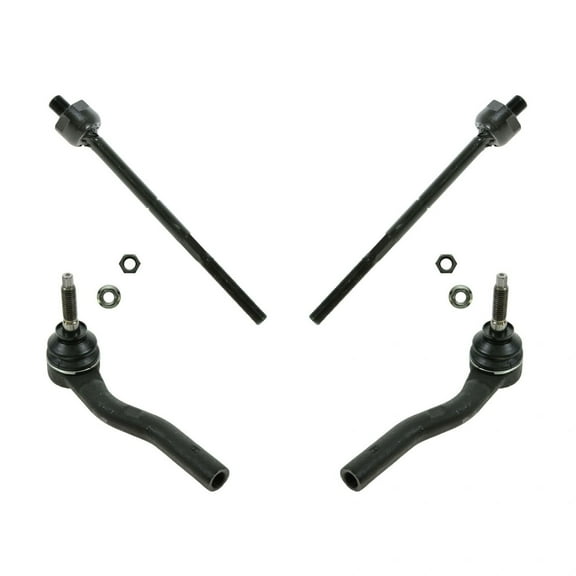 TRQ Front Tie Rod Set Fits Select 2003-2007 Cadillac CTS
