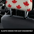 thumbnail image 4 of Kdxio Happy Canada Day Pattern Print 2 Piece Car Head Rest Covers Set Auto Front/Rear Seats Headrest Cover Universal Fit Most Cars,Sedan, SUV, 4 of 9