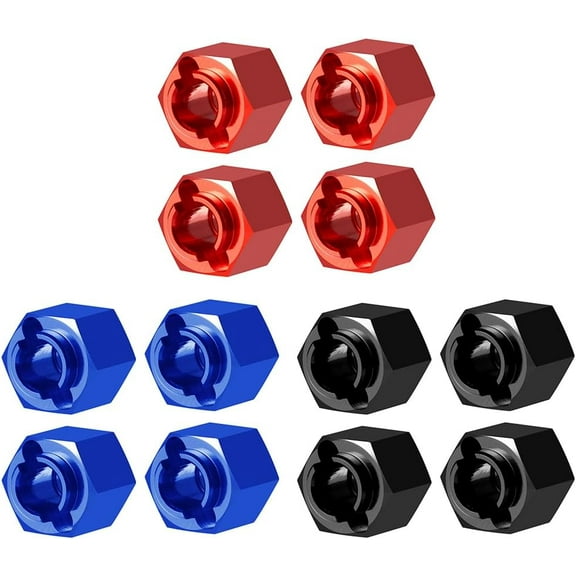 Precision Machined Aluminum Alloy 4Pcs Redcat Ascent-18 RC Crawler Wheel Hex Hub Adaptor