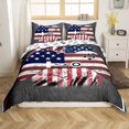 thumbnail image 1 of Erosebridal Housse de Couette Drapeau Américain Rétro Simple, Ensemble de Literie Imprimé Manette de Jeu Taille Simple, Décor de Jeu pour Adolescents, Réversible 2 Pcs, 1 of 7