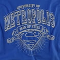 thumbnail image 2 of Superman University of Metropolis Women's T Shirt, Royal, Small, 2 of 6