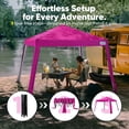 thumbnail image 5 of Quictent 10x10 FT Pop Up Canopy, Portable Instant Shelter with Adjustable Height, Outdoor Sun Shade for Beach and Sporting Events, UV Protection & Waterproof, Pink, 5 of 7