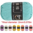 thumbnail image 2 of Milk Cotton Yarn for Crocheting, Baby Yarn for Crocheting Soft, Fuzzy 4 Ply Cotton Crochet Amigurumi Yarn for Puzzle/Clothes&Crafts, 2 of 2