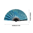 thumbnail image 5 of Hand Fan, Foldable Dance Fan, Portable Large Handheld Fan Dance Accessories, with Laser Color, for Boots on The Ground Fan, for Boots on The Ground Hand Fan, Iridescent Clack Hand Fan, 5 of 5