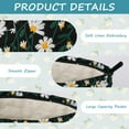 thumbnail image 4 of Soda Candy 2 PCS Makeup Bag Large Cosmetic Bag with Small Makeup Pouch, Daisy Embroidery Craft Travel Toiletry Bag for Women, 4 of 6
