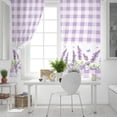 Blackout Room Darkening Curtains, Country Style Lavender Butterfly