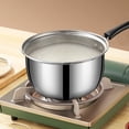 thumbnail image 4 of Milk Pot Mini Chocolate Clear Pots for Cooking Stainless Steel Sauce Pan with Lid Soup, 4 of 6