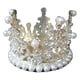 thumbnail image 1 of Corona de casco/Accesorio decorativo de cristal, bonito y reutilizable/Apto para snowboard Perla blanca, 1 of 8