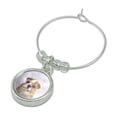 thumbnail image 2 of British Bulldog Puppy Dog Sweet Dreams Glasses Wine Glass Charm Drink Marker, 2 of 5