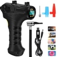 thumbnail image 3 of Cordless Tyre Inflator 12V 120W USB Rechargeable Air Compressor Handheld Electric Digital Tire Pump with LED Light and 2000mAh Battery for Car Motorcycle Bicycle, 3 of 11