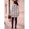 thumbnail image 3 of Roaman's Women's Plus Size Mid-Length Hooded Faux Fur Coat, 3 of 5