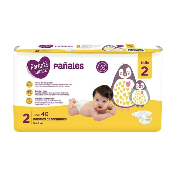Pañal para Bebé Parent's Choice . Etapa 2 40 piezas