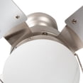thumbnail image 2 of Ventilador de techo 42, 1 luz E27 60W, acabado plata, 4 aspas reversibles, 3 velocidades, 2 of 4