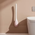 thumbnail image 3 of Silicone Toilet Brush Wall Mounted Toilet Scrubber Without Drilling for Bathroom Floor Standing, 3 of 5