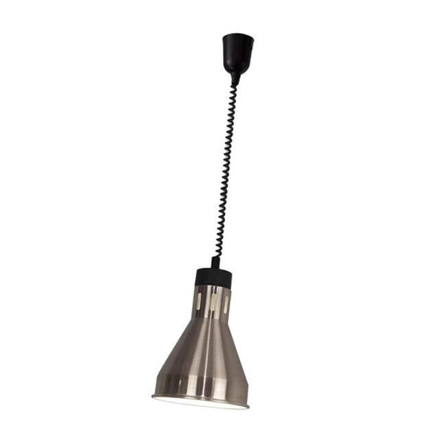 Lámpara colgante para calentar alimentos, lámpara para bufé, montaje en techo, E27, luz comercial para calentar alimentos, para cocina, restaurante, argén