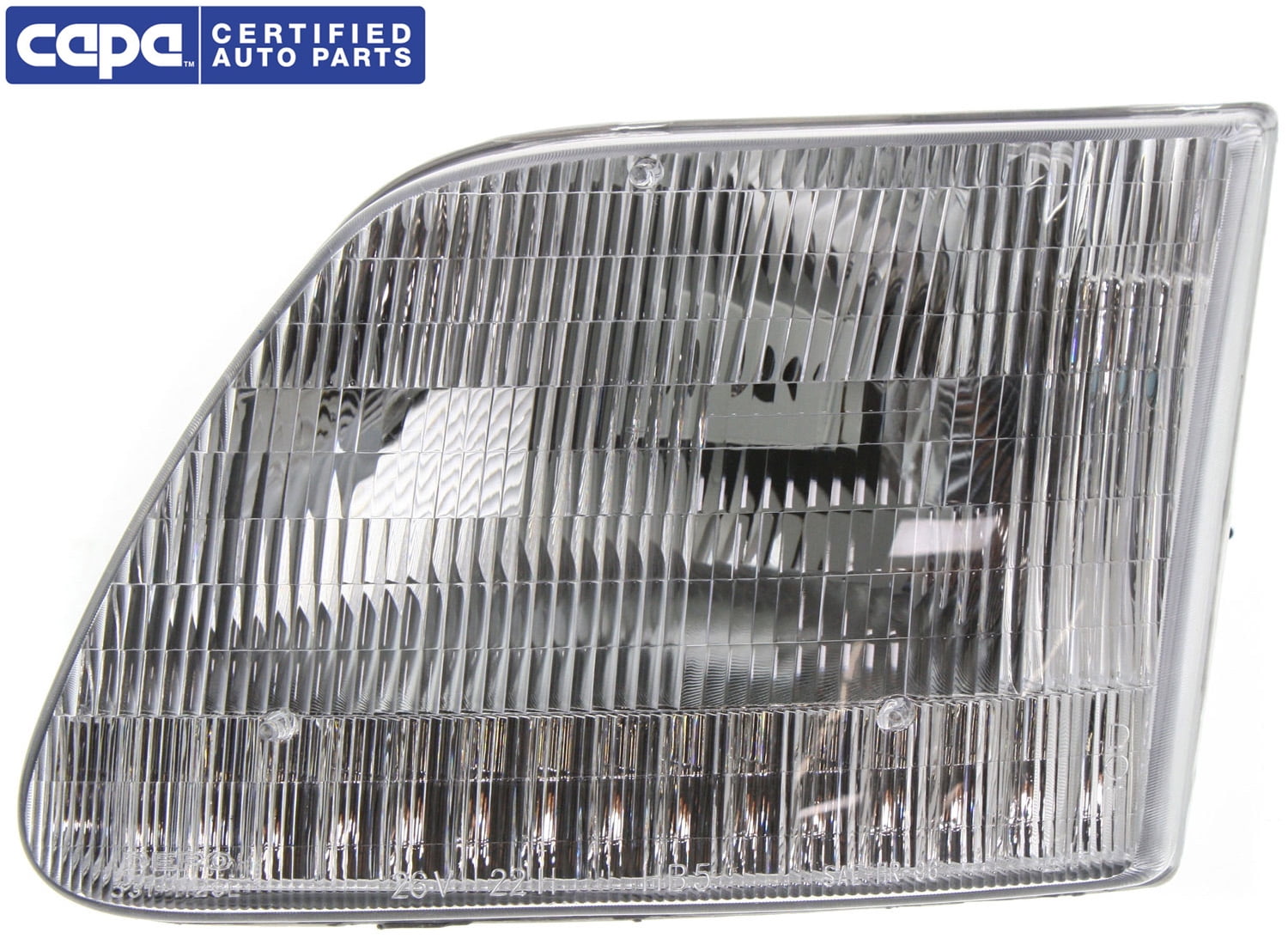 Headlight Compatible With 2004 Ford F-150 Heritage 1997-1999 F-250 Left Driver Halogen With bulb(s) CAPA Certified