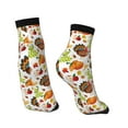 thumbnail image 4 of Bingfone Thanksgiving Turkey Design Patterned Men'S Women'S Casual Cotton Socks, 4 of 9