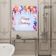 thumbnail image 4 of Wall Art Prints, Happy Birthday Framed Canvas Prints for Bedroom Living Room Bathroom Office, Colorful Balloons Bow Gradient Modern Purple Gallery Wrap Wall Art Poster for Gifts Home Decor 28"x28", 4 of 9