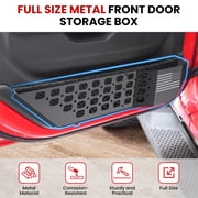 DIAMOOKY Front Door Pocket Storage Box for Jeep Wrangler JL JLU 4XE 2018-2025 & Gladiator JT 2020-2022 2023 2024 2025, 2PCS - Front Door Flag