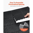 thumbnail image 5 of Interlocking Drainage Mat 15.7x15.7 Modular Cushion 24 Pcs Non Slip Black PP Floor Tile for Garage Garden Kitchen Outdoor, 5 of 6