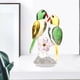thumbnail image 5 of Estatua de loro de cristal estatuilla de pájaro modelo Animal para la Verde, 5 of 9