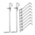 thumbnail image 6 of Worgeous 10pcs Galvanized Grounding Clips Solar Clips L-Shaped Cable Clamps Fence Tools Wire Management, 6 of 8
