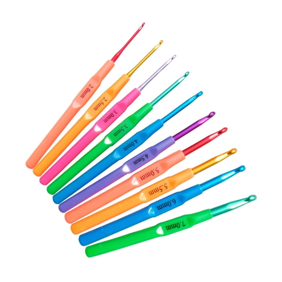 Raindrops  10 Pcs Sewing Kits Crochet Pin Easy Thread Needles Knitting