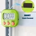 thumbnail image 3 of Reloj Temporizador de Cocina Digital MagnéTico Multifuncional Alarma Fuerte Contador LED Pantalla Despertador CronóMetro para Hornear Herramientas,D, 3 of 5
