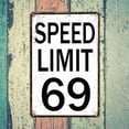 thumbnail image 2 of Speed Limit 2 Sign Funny Metal Tin Signs Vintage Speed Limit Signs 8x12 Inch, 2 of 4