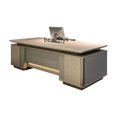 thumbnail image 2 of Boss Desk Office Desk Simple Modern Manager President Office Desk and Chair Combination Executive Desk High-End Office Furniture My Lux Decor Round, 2 of 7