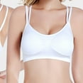thumbnail image 2 of Penkiiy Sports Bras for Women 4PCS Sports Bra-Padded Seamless High Impact Support For Yoga Workout Fitness White Bras, 2 of 3