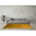 thumbnail image 3 of Ahgly Company Machine Washable Indoor Rectangle Oriental Yellow Industrial Area Rugs, 8' x 10', 3 of 4
