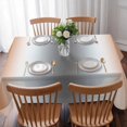 thumbnail image 3 of Orange Grey Table Cloth Waterproof Tablecloths, Gray Farmhouse Modern Rustic Tablecloth Dining Table Cover for Kitchen Party Tabletop Outdoor, Rectangle Tablecloth 60x84 Inch, 3 of 9