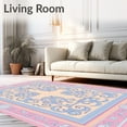 thumbnail image 2 of ODIKA 2x3 Machine Washable Non-Slip Area Rug, Palatial Medallion Trellis with Flourishing Floral Filigree Ultra Soft Rug, None, 577796, 2 of 7