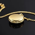 thumbnail image 4 of Minzimin Smooth Pocket Watch Alloy Steel Quartz Roman/Arabic Numerals with 37cm Chain for Father's Day Xmas Best Gifts, 4 of 7