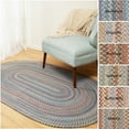 Rhody Rug Lake Braided Wool Area Rug Graphite 4 ft x 6 ft 4' x 6