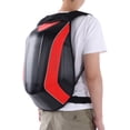 thumbnail image 3 of Sac de Rangement pour Vélo, Sac à Dos de Cyclisme avec Sangle Ajustable, Fermeture Éclair Électroplaquée et Bande Réfléchissante pour Camping et Randonnée en Plein Air, Style Fibre de Carbone Rouge, Style Fibre de Carbone Vert, Noir, 3 of 8