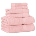 thumbnail image 3 of Authentic Hotel and Spa  Turkish Cotton 6-piece Towel Set Pink, 3 of 5
